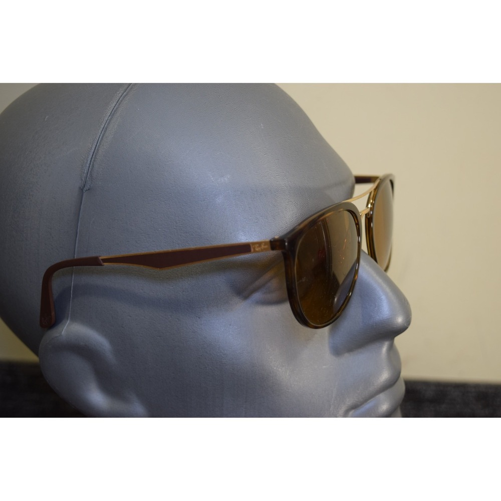 Rayban RB4285 710/13 Oversized Round Sunglasses Tortoise Gold 55 20 145 FLAW
